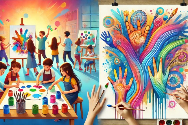 What kind of people most enjoy finger painting?