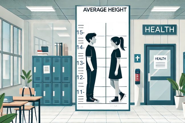 What is the average height and weight of an 8th grader?